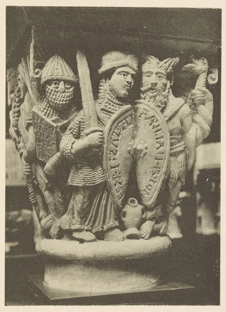 An illustration from Romanesque sculpture of the pilgrimage roads, 1923, leaf 92