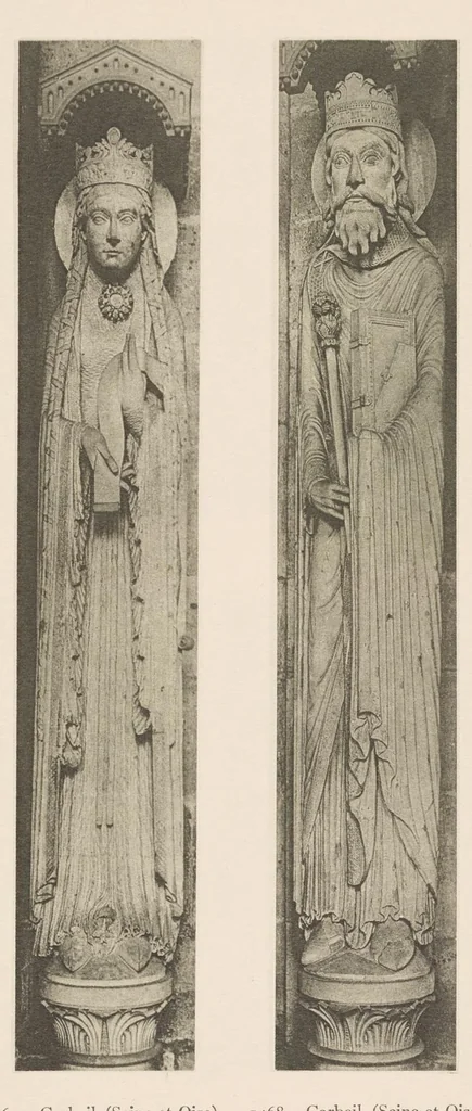An illustration from Romanesque sculpture of the pilgrimage roads, 1923, leaf 104