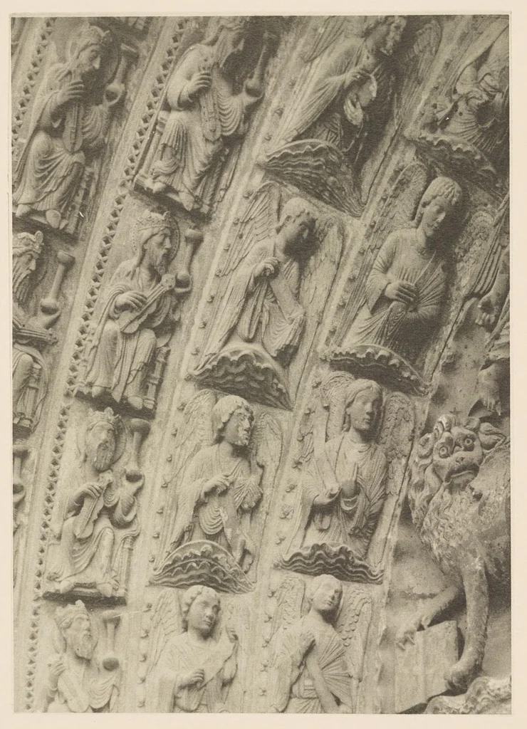 An illustration from Romanesque sculpture of the pilgrimage roads, 1923, leaf 168