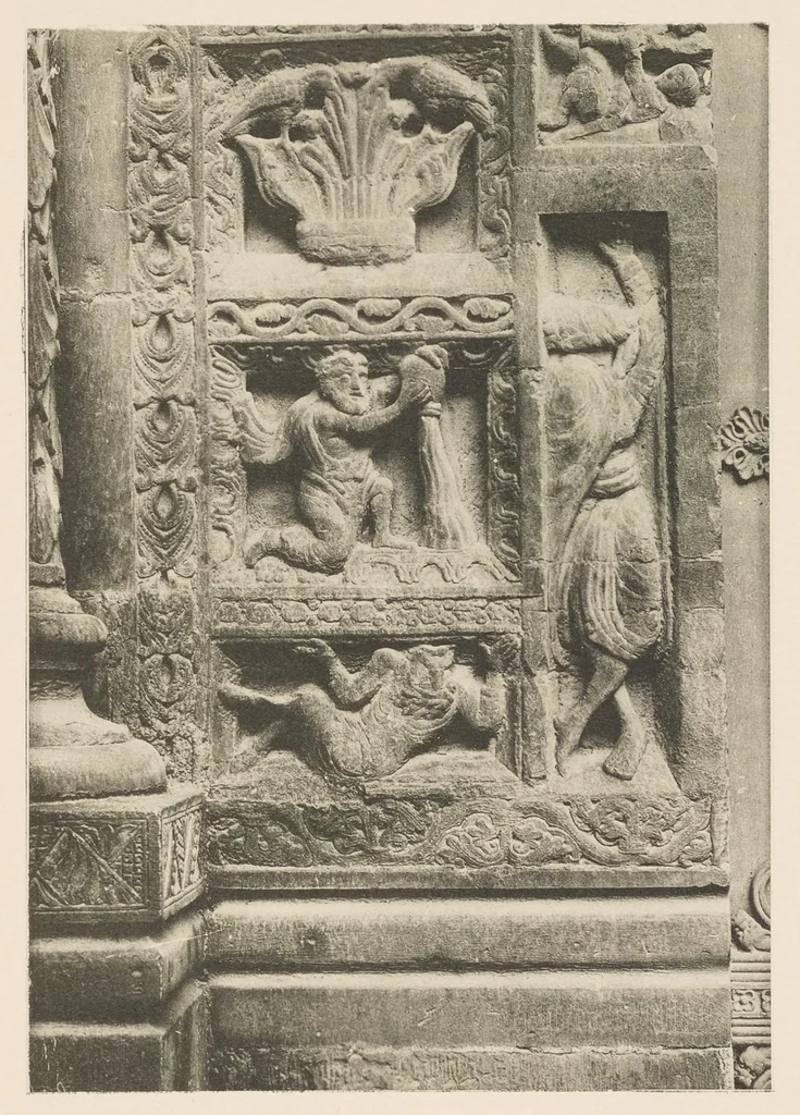 An illustration from Romanesque sculpture of the pilgrimage roads, 1923, leaf 58