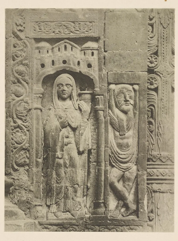 An illustration from Romanesque sculpture of the pilgrimage roads, 1923, leaf 66