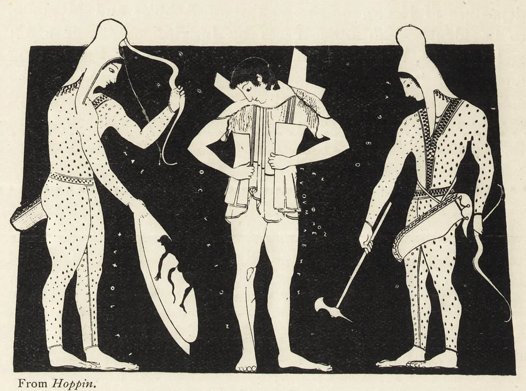 An illustration from History of ancient pottery: Greek, Etruscan, and Roman. Based on the work of Samuel Birch, 1905, leaf 209