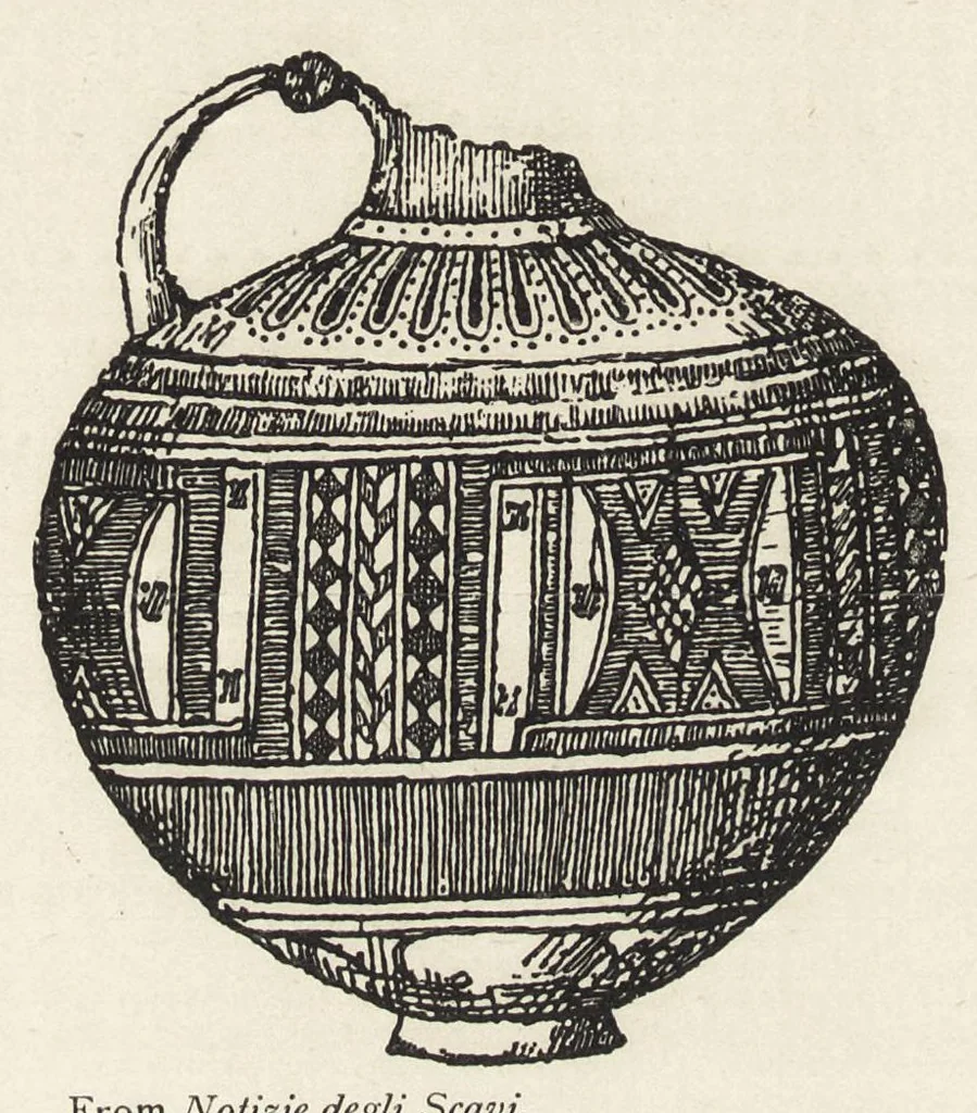 An illustration from History of ancient pottery: Greek, Etruscan, and Roman. Based on the work of Samuel Birch, 1905, leaf 371