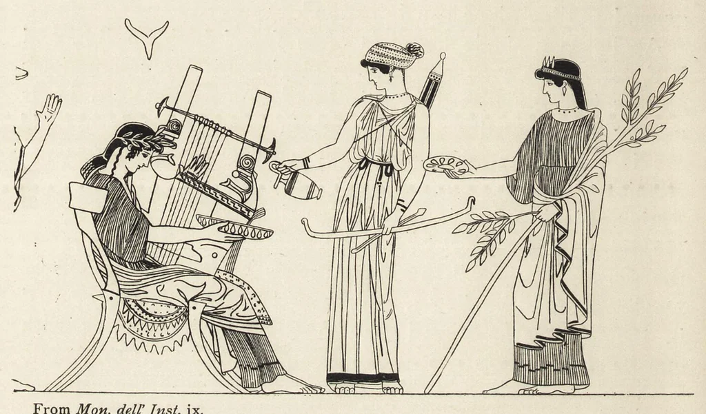 An illustration from History of ancient pottery: Greek, Etruscan, and Roman. Based on the work of Samuel Birch, 1905, leaf 55