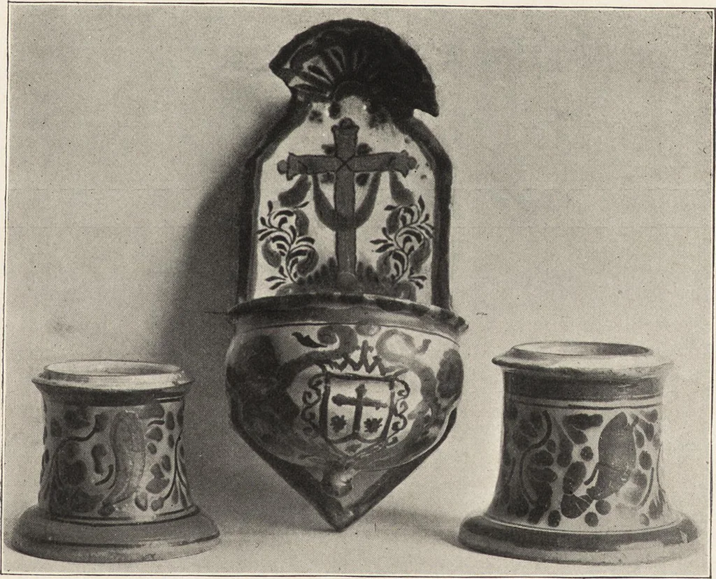 An illustration from Tin enameled pottery : maiolica, delft and other stanniferous faience, 1906, leaf 30