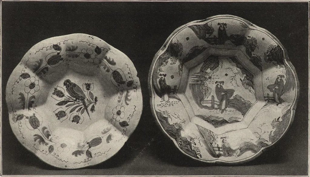 An illustration from Tin enameled pottery : maiolica, delft and other stanniferous faience, 1906, leaf 34
