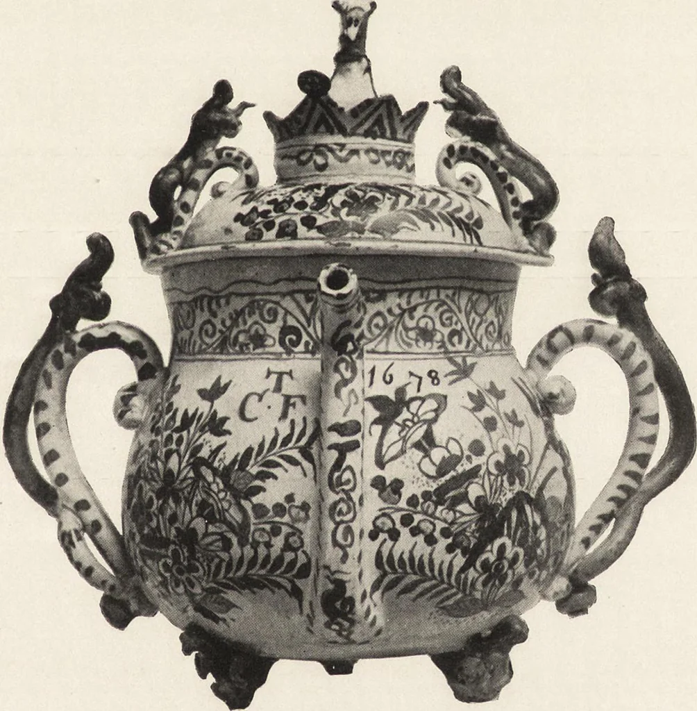 An illustration from Tin enameled pottery : maiolica, delft and other stanniferous faience, 1906, leaf 40