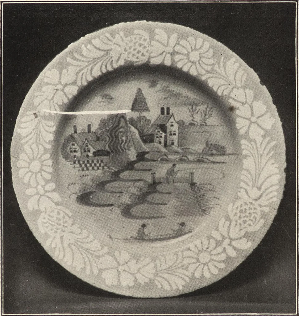 An illustration from Tin enameled pottery : maiolica, delft and other stanniferous faience, 1906, leaf 42