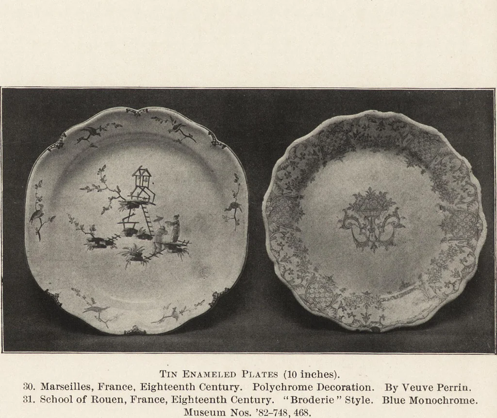 An illustration from Tin enameled pottery : maiolica, delft and other stanniferous faience, 1906, leaf 53