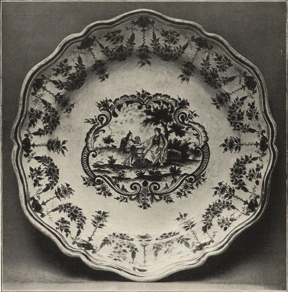An illustration from Tin enameled pottery : maiolica, delft and other stanniferous faience, 1906, leaf 58
