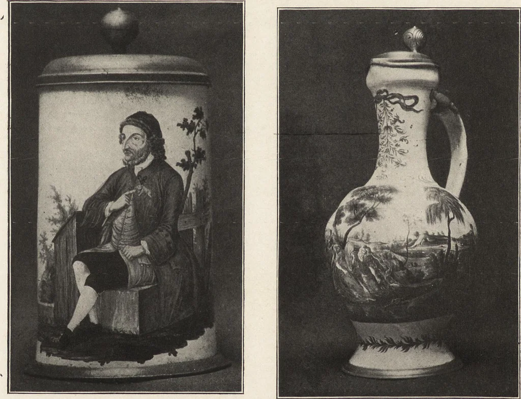 An illustration from Tin enameled pottery : maiolica, delft and other stanniferous faience, 1906, leaf 67
