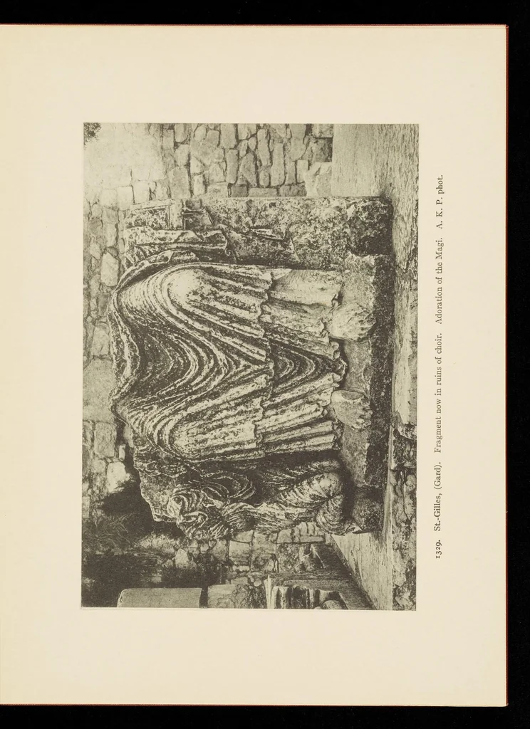 An illustration from Romanesque sculpture of the pilgrimage roads, 1923, leaf 110