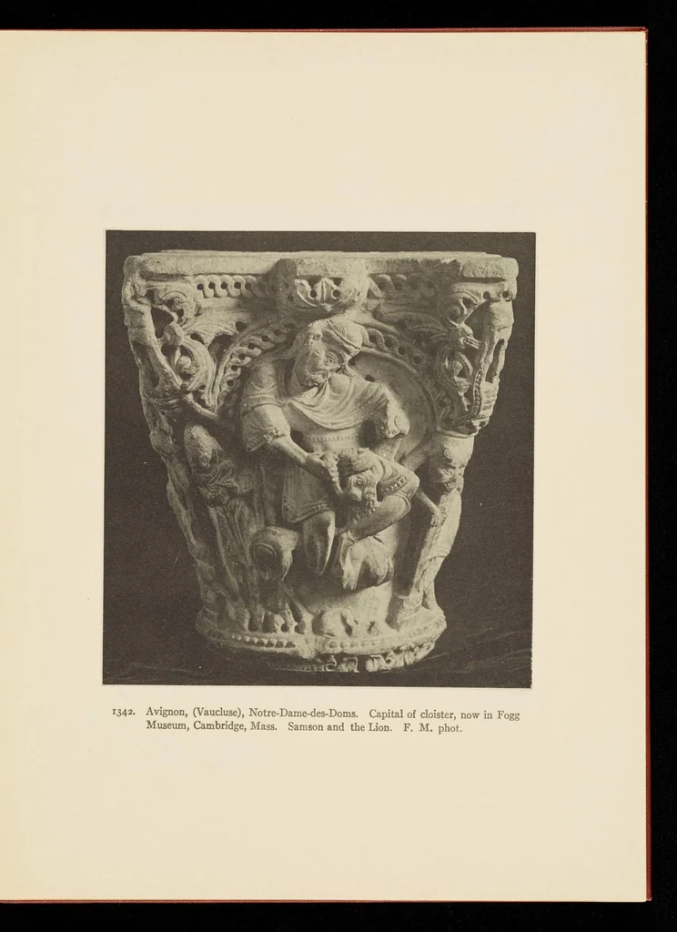 An illustration from Romanesque sculpture of the pilgrimage roads, 1923, leaf 134