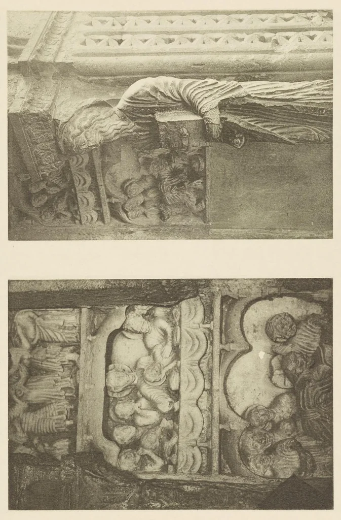 An illustration from Romanesque sculpture of the pilgrimage roads, 1923, leaf 164