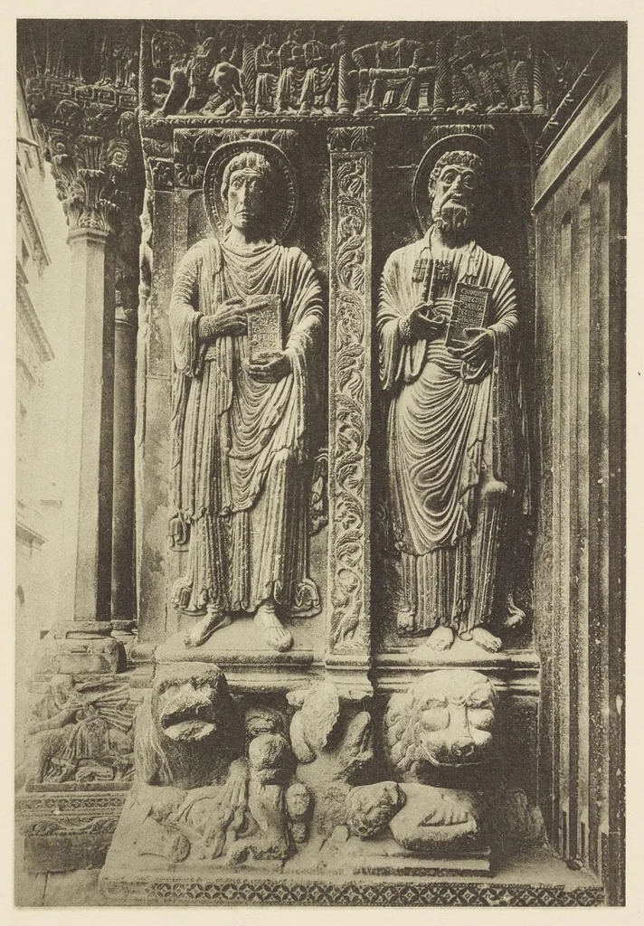 An illustration from Romanesque sculpture of the pilgrimage roads, 1923, leaf 180