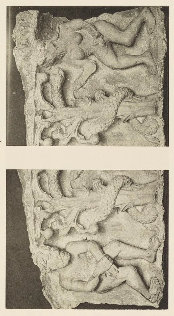 An illustration from Romanesque sculpture of the pilgrimage roads, 1923, leaf 198
