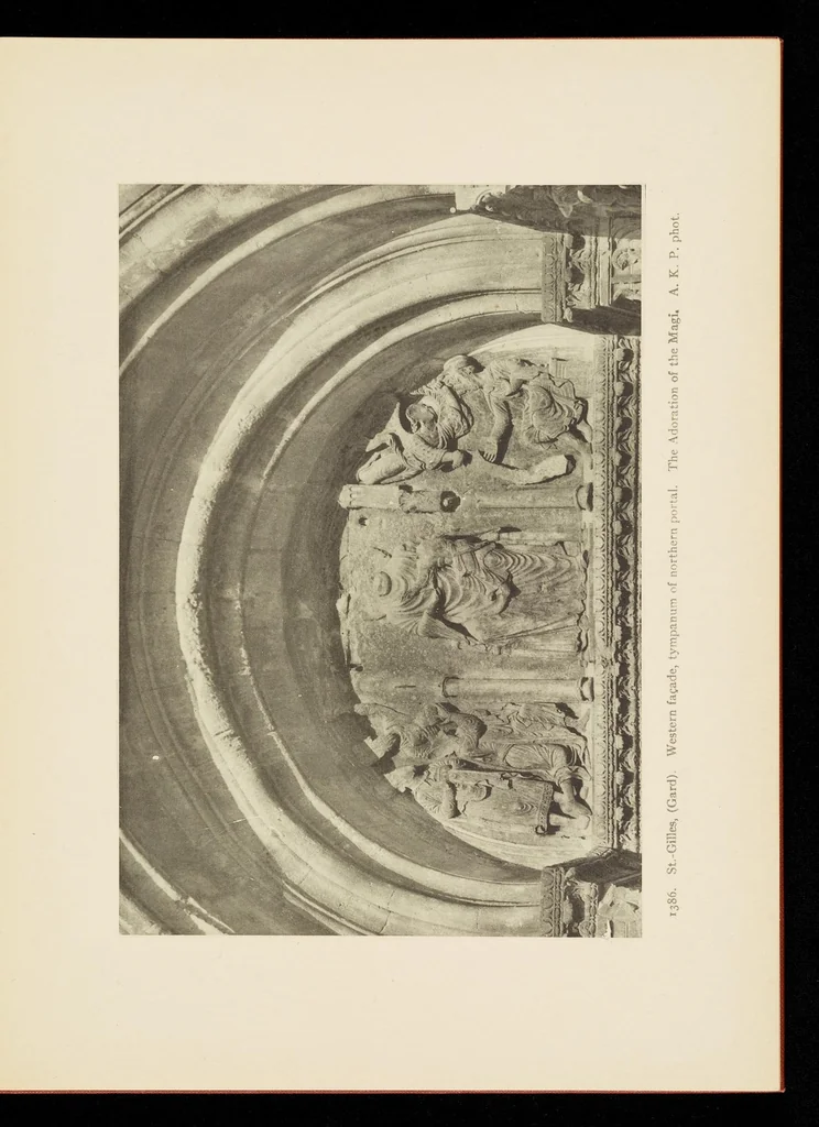 An illustration from Romanesque sculpture of the pilgrimage roads, 1923, leaf 206