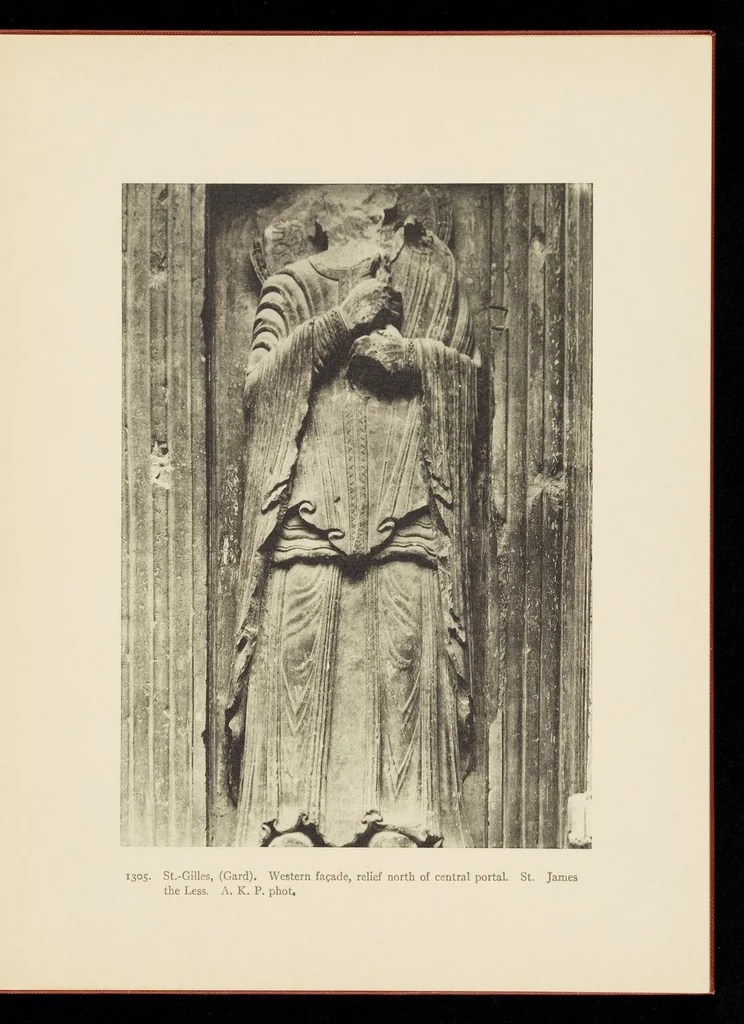 An illustration from Romanesque sculpture of the pilgrimage roads, 1923, leaf 60