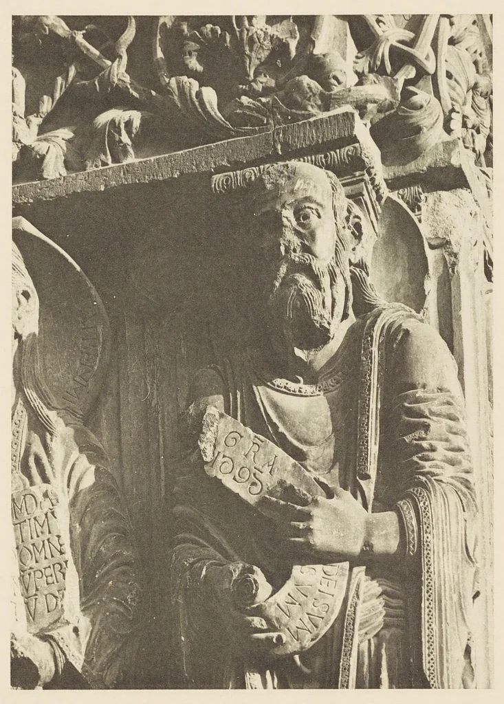 An illustration from Romanesque sculpture of the pilgrimage roads, 1923, leaf 72