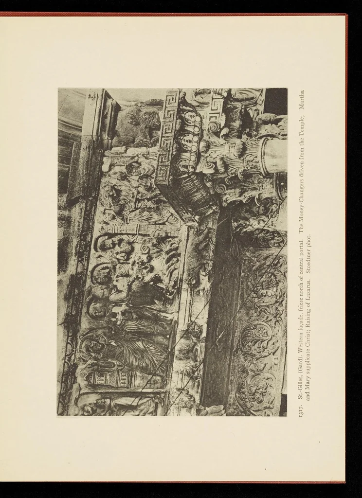 An illustration from Romanesque sculpture of the pilgrimage roads, 1923, leaf 84