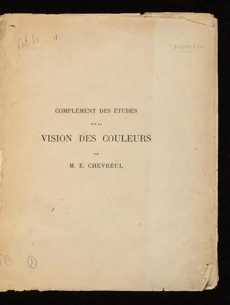 An illustration from Complément des études sur la vision des couleurs, 1879, leaf 2