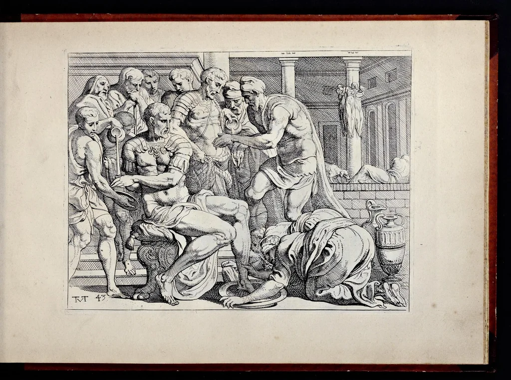 An illustration from Les trauaux d'Vlysse, 1640, leaf 100