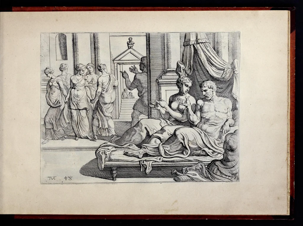 An illustration from Les trauaux d'Vlysse, 1640, leaf 110