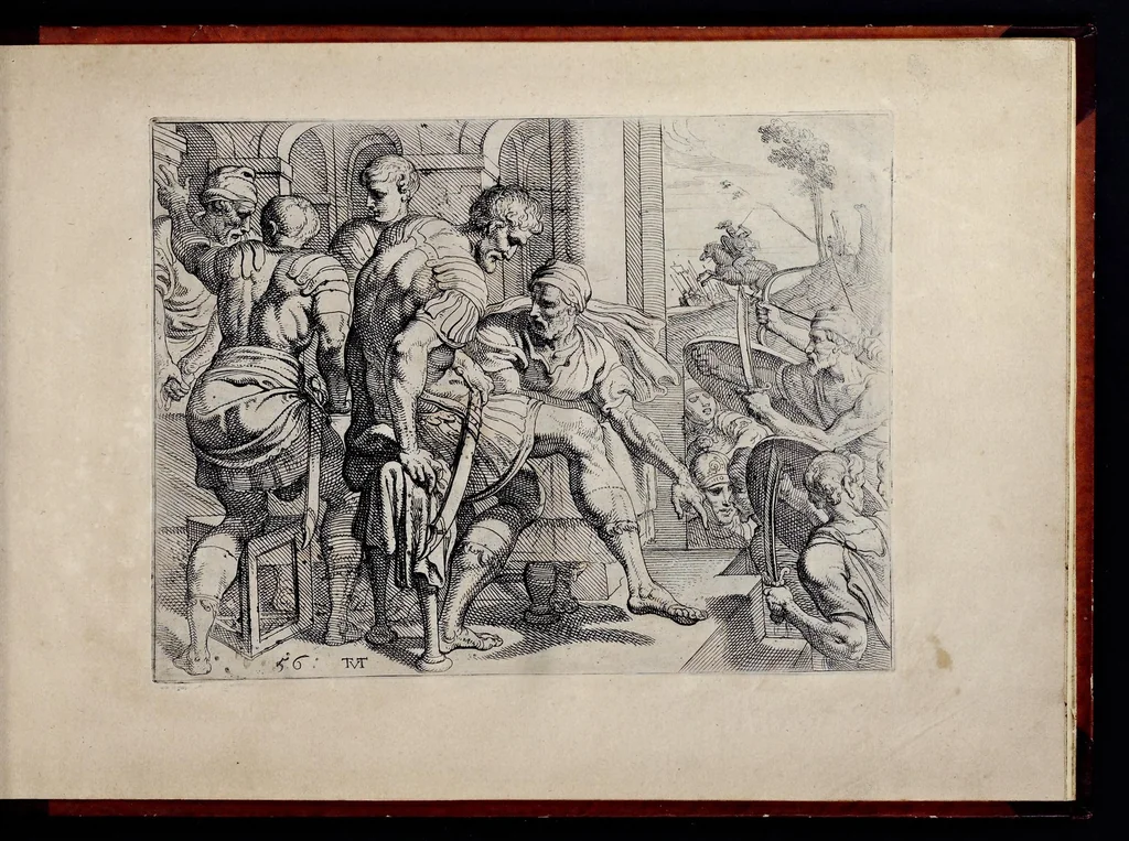 An illustration from Les trauaux d'Vlysse, 1640, leaf 126