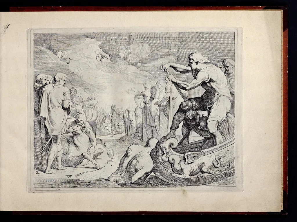 An illustration from Les trauaux d'Vlysse, 1640, leaf 18