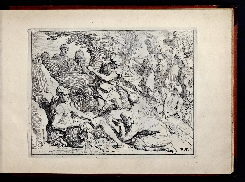 An illustration from Les trauaux d'Vlysse, 1640, leaf 26