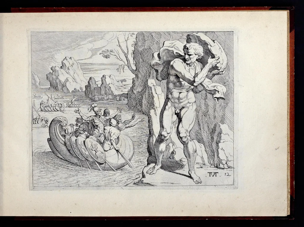 An illustration from Les trauaux d'Vlysse, 1640, leaf 38