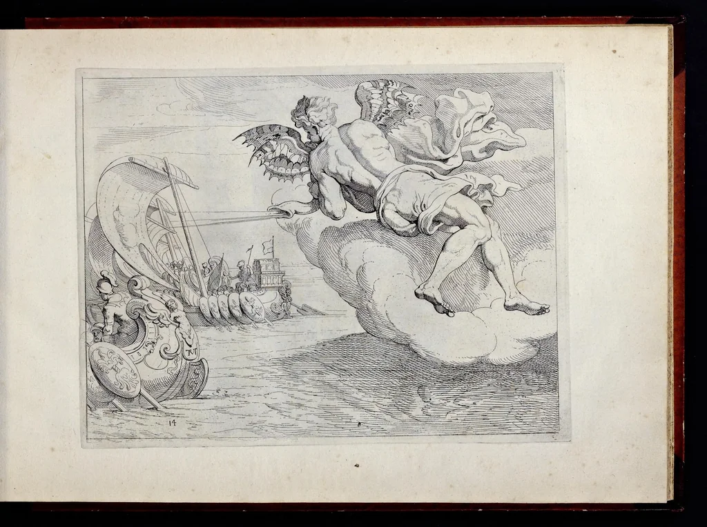 An illustration from Les trauaux d'Vlysse, 1640, leaf 42