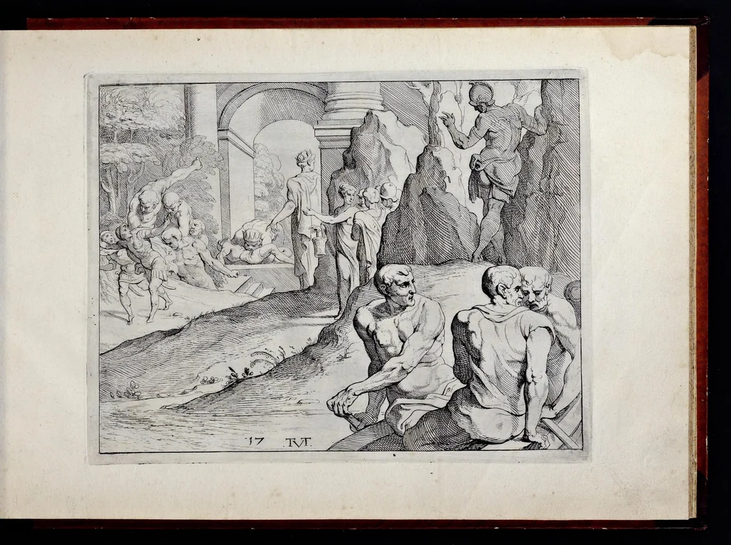 An illustration from Les trauaux d'Vlysse, 1640, leaf 48