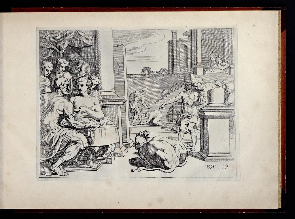 An illustration from Les trauaux d'Vlysse, 1640, leaf 52