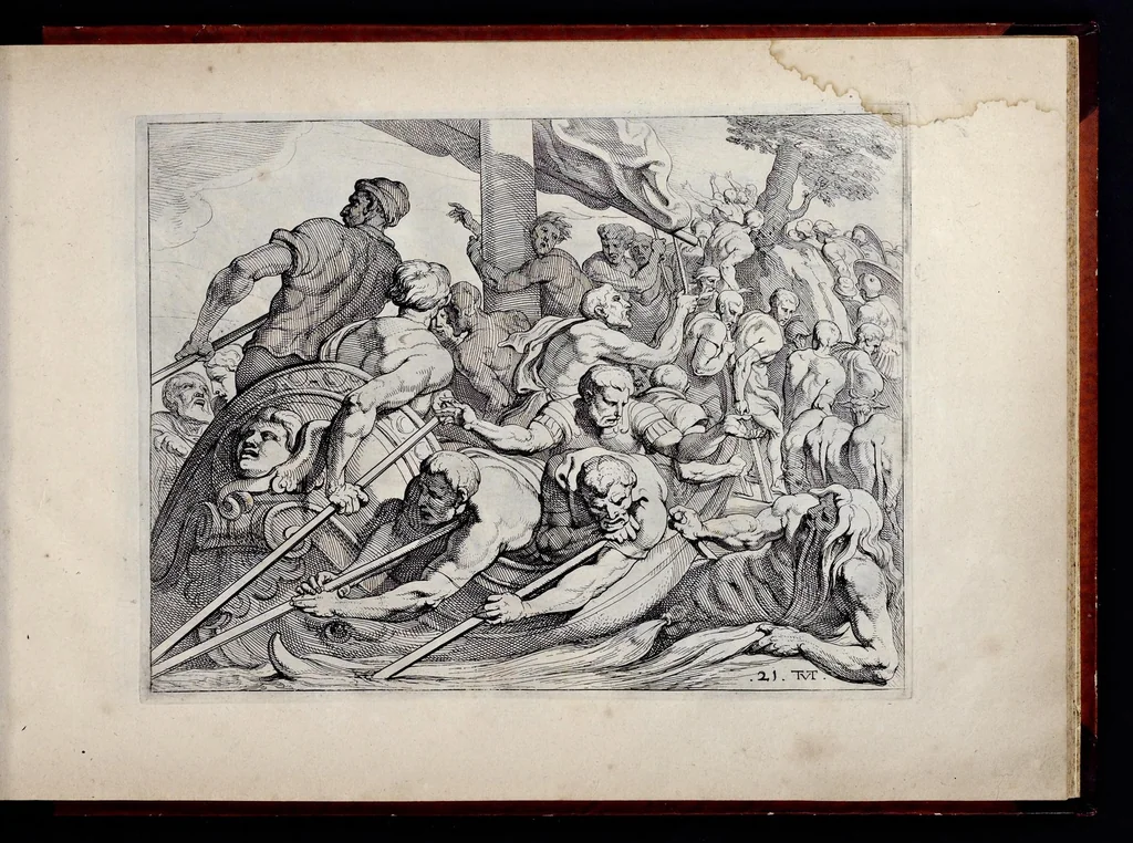 An illustration from Les trauaux d'Vlysse, 1640, leaf 56