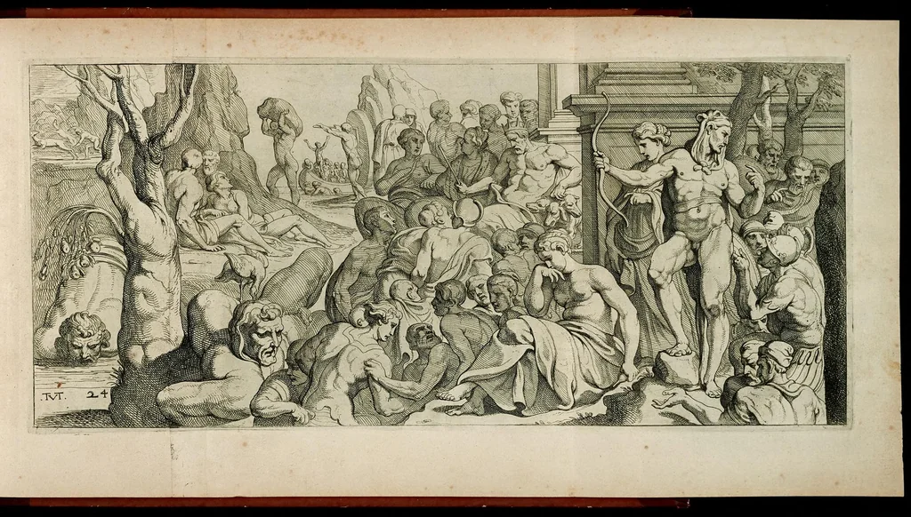 An illustration from Les trauaux d'Vlysse, 1640, leaf 62
