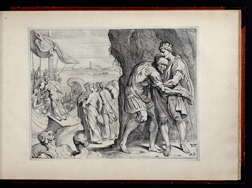 An illustration from Les trauaux d'Vlysse, 1640, leaf 72