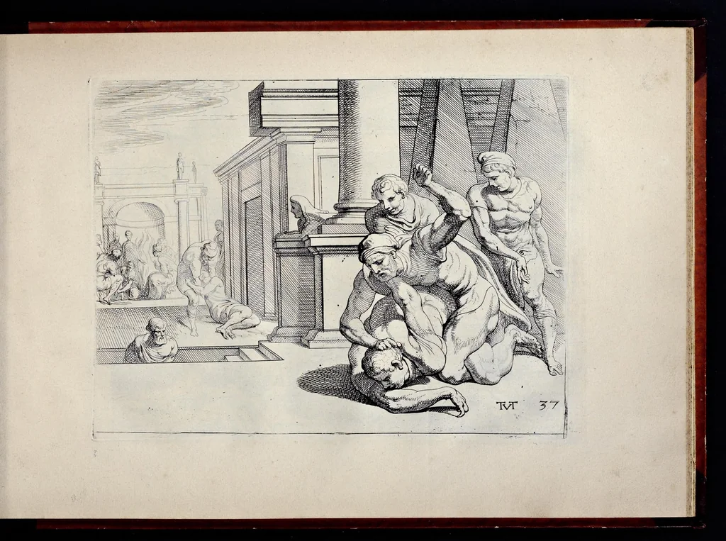 An illustration from Les trauaux d'Vlysse, 1640, leaf 88