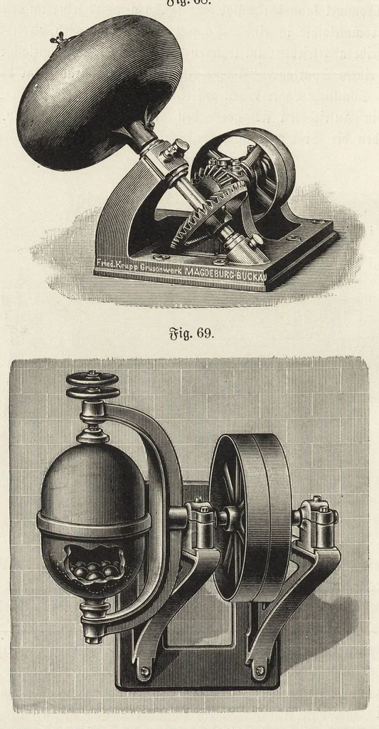 An illustration from J.G. Gentele's Lehrbuch der Farbenfabrikation : Anweisung zur Darstellung, Untersuchung und Verwendung der im Handel vorkommenden Malerfarben, zum Gebrauche für Farben-, Tusch-, und Tapetenfabrikanten, Chemiker, Techniker, Kaufleute, Maler, Koloristen und andere Farbenkonsumenten, 1906, leaf 101