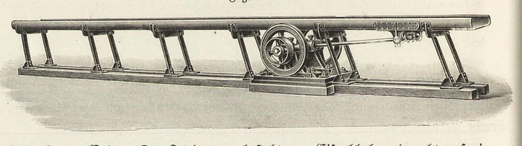An illustration from J.G. Gentele's Lehrbuch der Farbenfabrikation : Anweisung zur Darstellung, Untersuchung und Verwendung der im Handel vorkommenden Malerfarben, zum Gebrauche für Farben-, Tusch-, und Tapetenfabrikanten, Chemiker, Techniker, Kaufleute, Maler, Koloristen und andere Farbenkonsumenten, 1906, leaf 57