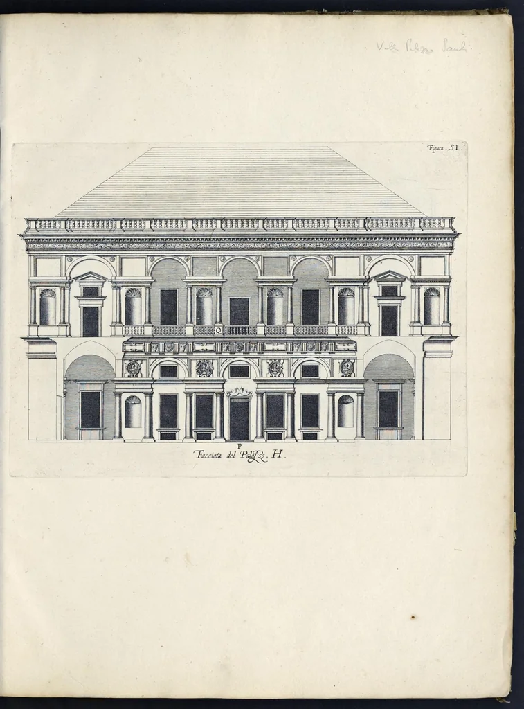 An illustration from Palazzi di Genoua, 1622, leaf 106