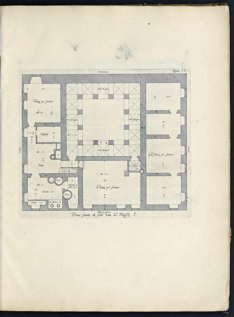 An illustration from Palazzi di Genoua, 1622, leaf 110