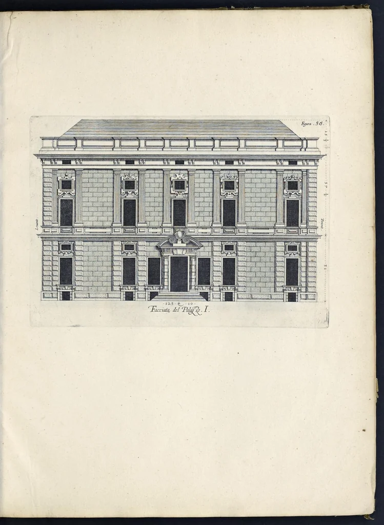 An illustration from Palazzi di Genoua, 1622, leaf 116