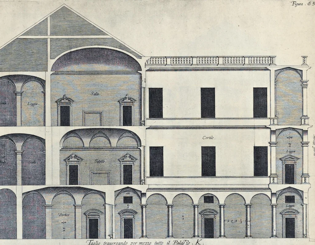 An illustration from Palazzi di Genoua, 1622, leaf 134