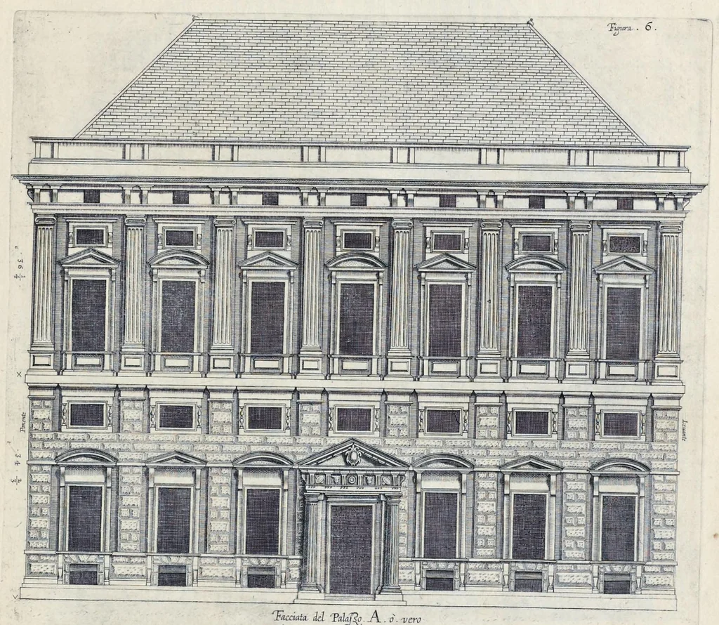 An illustration from Palazzi di Genoua, 1622, leaf 18