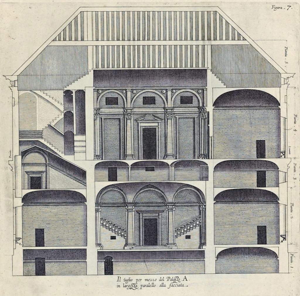 An illustration from Palazzi di Genoua, 1622, leaf 20