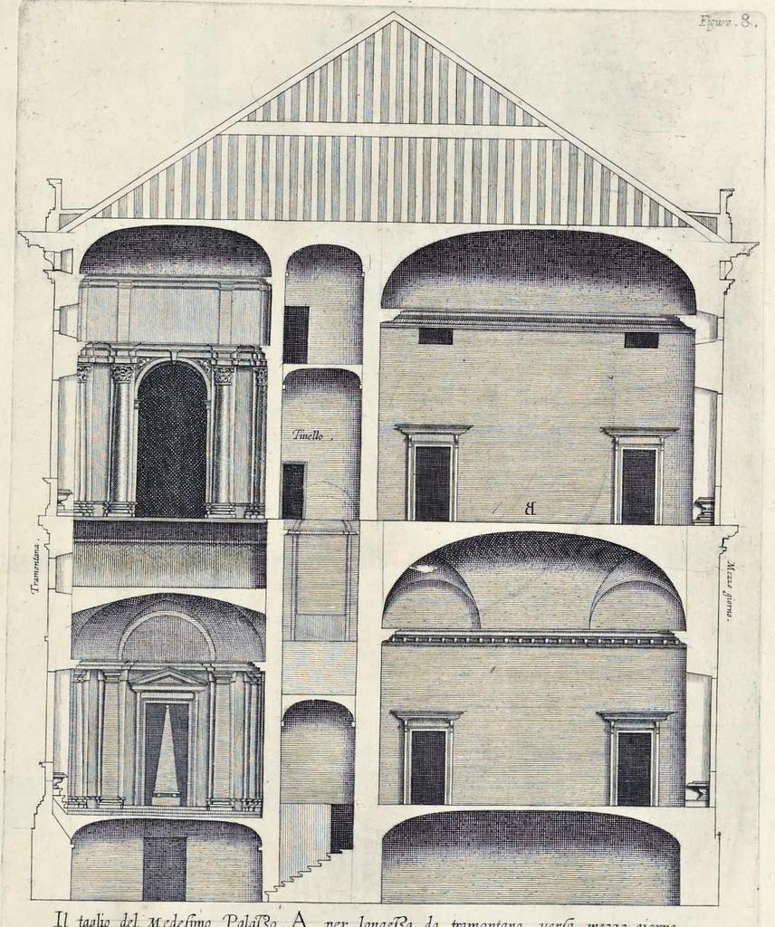 An illustration from Palazzi di Genoua, 1622, leaf 22