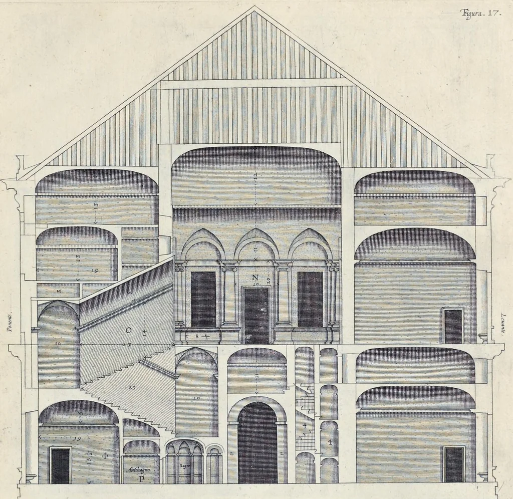 An illustration from Palazzi di Genoua, 1622, leaf 38