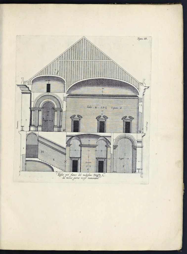 An illustration from Palazzi di Genoua, 1622, leaf 40
