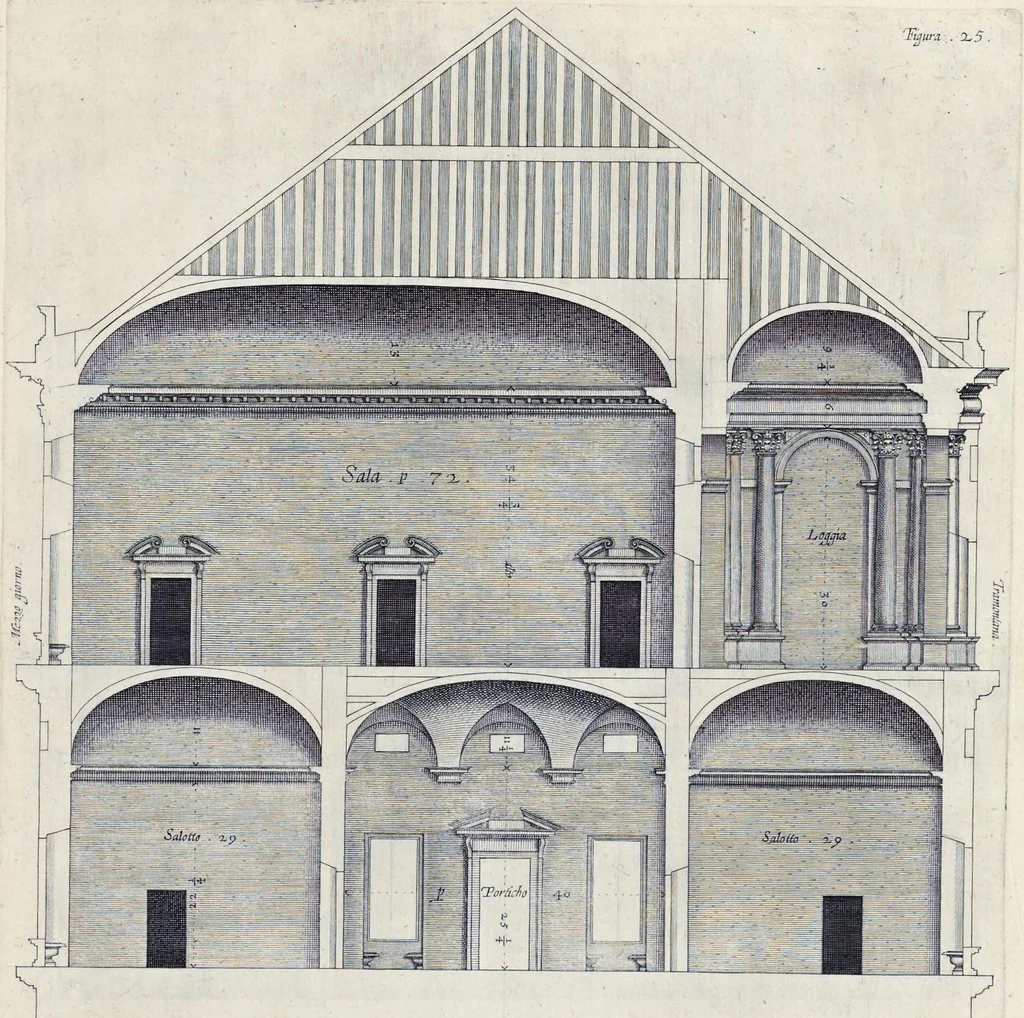 An illustration from Palazzi di Genoua, 1622, leaf 54